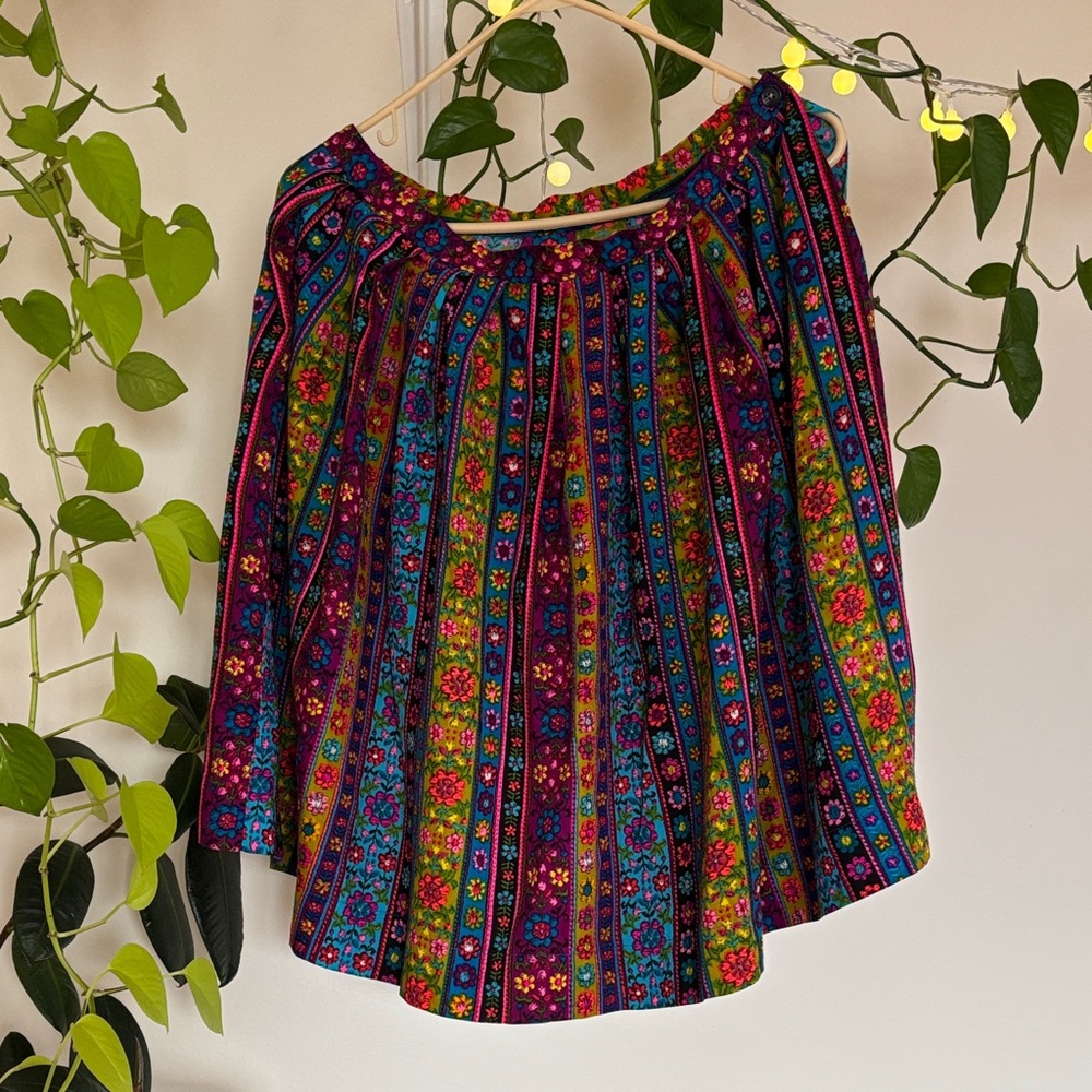 Vintage 60s floral print skirt